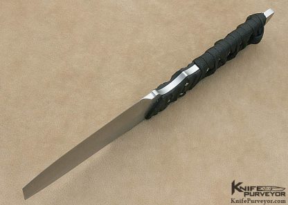 Jeff Diotte Custom Knife 154-CM Stingray Cord Wrap "Wedge" - Image 7
