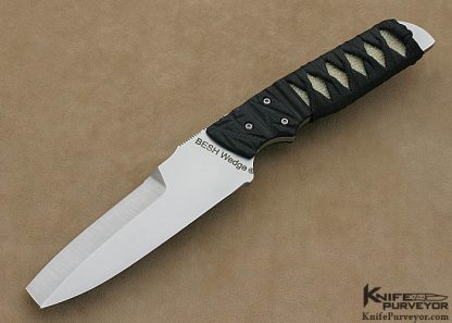 Jeff Diotte Custom Knife 154-CM Stingray Cord Wrap "Wedge"