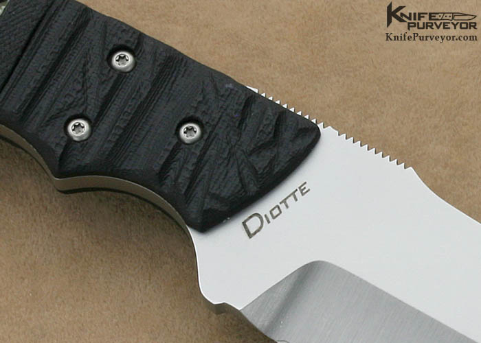 Jeff Diotte Custom Knife 154-CM Stingray Cord Wrap "Wedge" - Image 4