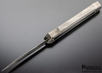 Jeff Harkins Custom Knife Triton D/A OTF #1 of 1 with Doug Ponzio Damascus - Image 6