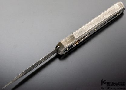 Jeff Harkins Custom Knife Triton D/A OTF #1 of 1 with Doug Ponzio Damascus - Image 5