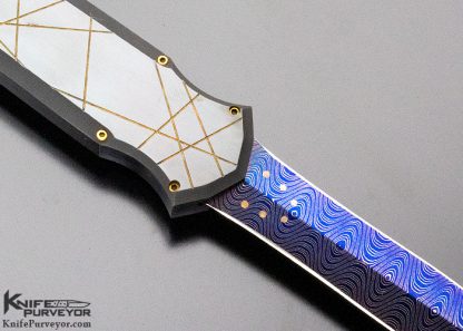 Jeff Harkins Custom Knife Tritons Black & Gold Matrix - Image 4