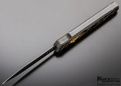 Jeff Harkins Custom Knife Tritons Black & Gold Matrix - Image 5