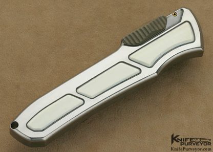 Jeff Harkins Custom Knives Pre-ban Ivory  "Q" OTF Automatic - Image 3