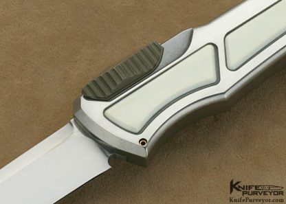 Jeff Harkins Custom Knives Pre-ban Ivory  "Q" OTF Automatic - Image 2