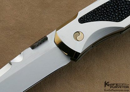 Jeff Harkins Custom Knife Hand Forged Tanto Blade with Stingray Inlays Pro-ATAC Double Action Auto - Image 2
