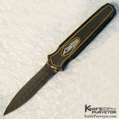 Jeff Harkins Custom Knives Jerry Rados "Turkish Twist" Damascus Triton with 24Kt Gold Inlays