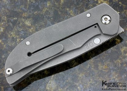 Jeremy Robertson Custom Knife Small El Patron Titanium Framelock - Image 3