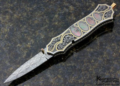 Jerry Corbit Crown Dagger Engraved with Rubies and Pearls 6748