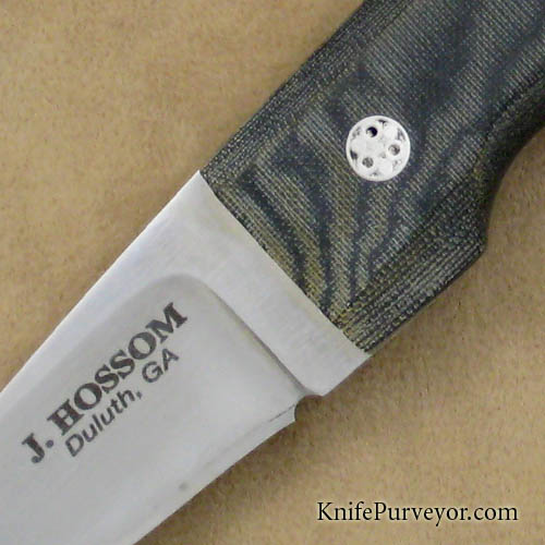Jerry Hossom Custom Knife Micarta Caper - Image 2