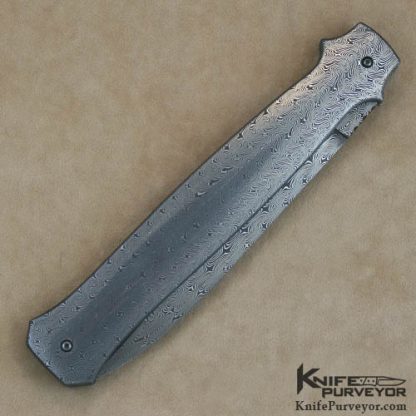 Jerry Rados Custom Knife Sole Authorship Damascus Auto - Image 3