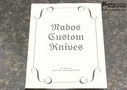 Jerry Rados Custom Knife Sole Authorship "Turkish Twist" Damascus Mother of Pearl Shell with Black Lip Pearl Escutcheon (Left Handed) Scale Release Automatic - Image 7