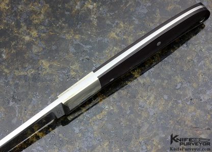 Jess Horn Custom Knife Burgundy Micarta Hunter - Image 4