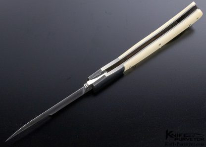 Jess Horn Custom Knife 40th Anniversary #008 Mammoth w/ Escutcheon Lockback - Image 7
