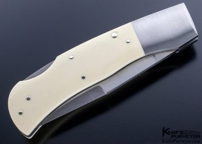 Jess Horn Custom Knife 40th Anniversary #008 Mammoth w/ Escutcheon Lockback - Image 5