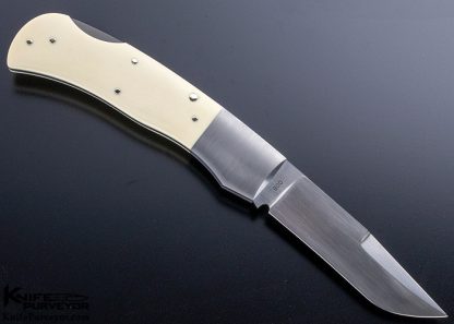 Jess Horn Custom Knife 40th Anniversary #008 Mammoth w/ Escutcheon Lockback - Image 3