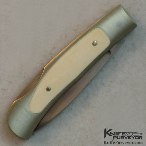 Jess Horn Custom Knife Pre-ban Elephant Ivory Tiny Interframe Folder - Image 3