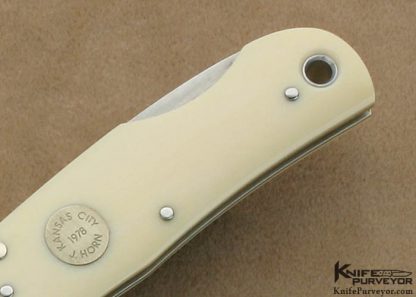 Jess Horn Custom Knife 1978 Kansas City Lockback - Image 3