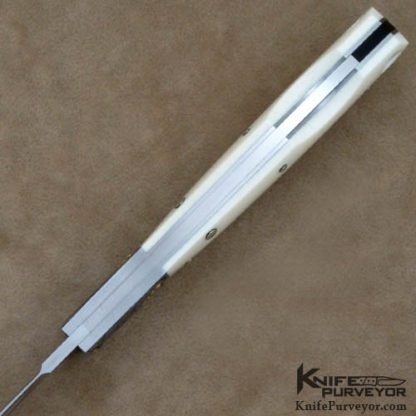 Jess Horn Custom Knife Lockback Engraved by Julie Warenski - Image 4