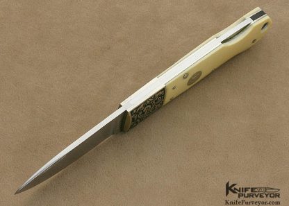 Jess Horn Custom Knife Nate Posner's Knife Michael Collin's Engraved - Image 5