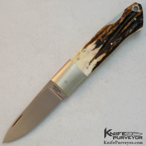 Jess Horn Custom Knife Full Size SHLM in Stag
