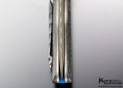 Jesse Jarosz Custom Knife "Pulsar" Top Linerlock with Blue Lightning Strike Carbon Fiber - Image 9