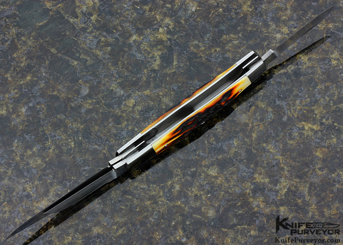 Jim Dunlap Custom Knife 3 Blade Stockman Slip Joint with Federal Shield - Image 4