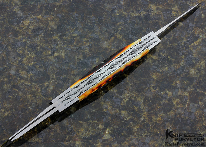 Jim Dunlap Custom Knife 3 Blade Stockman Slip Joint with Federal Shield - Image 3