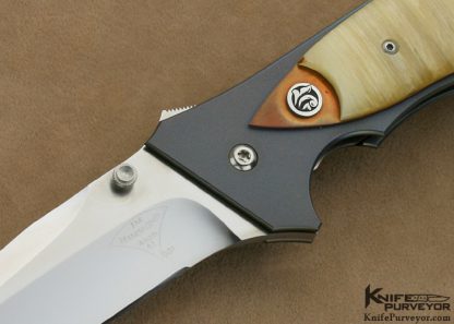 Jim Hammond Custom Knife  #001 Recurve Flipper Linerlock - Image 2