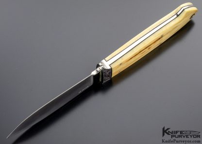 Jim Jacks Custom Knife Engraved  Mammoth Hunter - Image 6