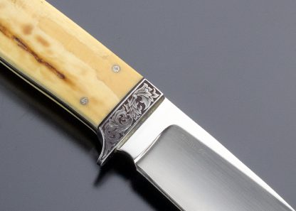 Jim Jacks Custom Knife Engraved  Mammoth Hunter - Image 4