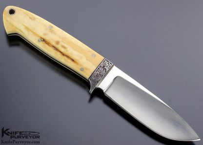 Jim Jacks Custom Knife Engraved  Mammoth Hunter - Image 3