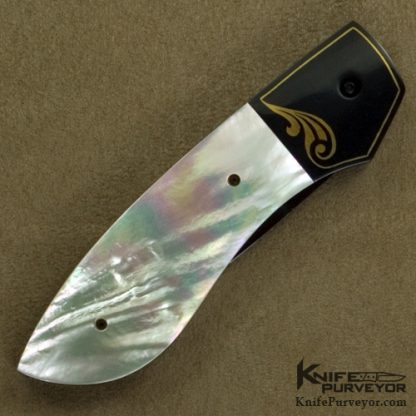 Joyce and Jim Minnick Custom Knife Mother of Pearl Automatic - Image 3