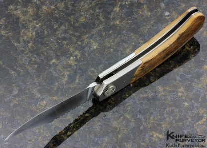 Jim Pugh Custom Knife 25 Years Knifemakers Guild #001 Bolster Release Mammoth Auto - Image 7