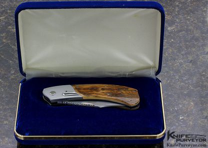 Jim Pugh Custom Knife 25 Years Knifemakers Guild #001 Bolster Release Mammoth Auto - Image 9