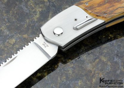 Jim Pugh Custom Knife 25 Years Knifemakers Guild #001 Bolster Release Mammoth Auto - Image 2