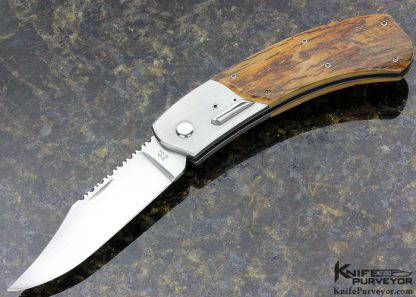 Jim Pugh Custom Knife 25 Years Knifemakers Guild #001 Bolster Release Mammoth Auto
