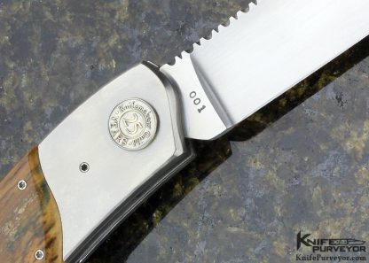 Jim Pugh Custom Knife 25 Years Knifemakers Guild #001 Bolster Release Mammoth Auto - Image 4