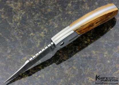 Jim Pugh Custom Knife 25 Years Knifemakers Guild #001 Bolster Release Mammoth Auto - Image 6