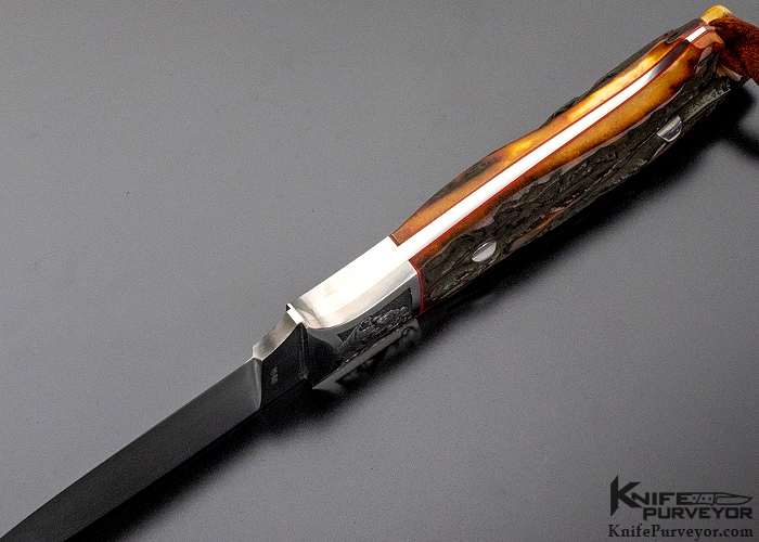 Joel Chamblin Custom Knife Jim Small Engraved SR Johnson Classic Hunter - Image 6