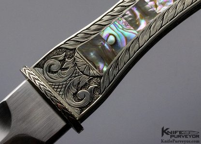 Jim Sornberger Custom Knife Sole Authorship Engraved California Dagger with Scabbard - Image 6