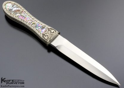 Jim Sornberger Custom Knife Sole Authorship Engraved California Dagger with Scabbard - Image 3