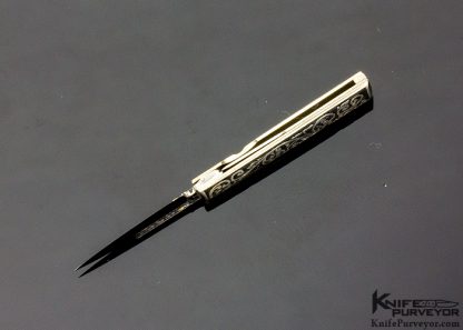Jim Whitehead Custom Knife Sole Authorship Engraved Miniature Linerlock - Image 6