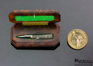 Jim Whitehead Custom Knife Sole Authorship Engraved Miniature Linerlock
