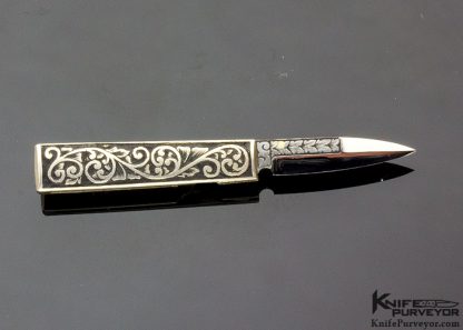 Jim Whitehead Custom Knife Sole Authorship Engraved Miniature Linerlock - Image 3