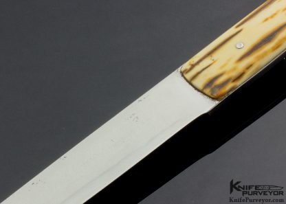 Jimmy Fikes Custom Knife Integral Fixed Blade with Mammoth Scales - Image 2