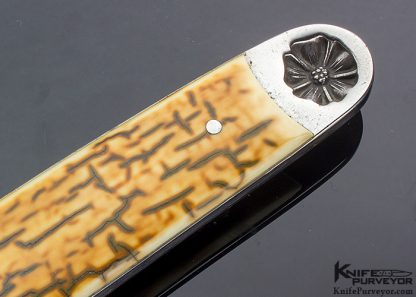 Jimmy Fikes Custom Knife Integral Fixed Blade with Mammoth Scales - Image 5