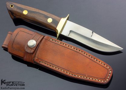 Jimy Lile Custom Knife Chute Knife with Brass Fittings and Cocobolo - Image 3