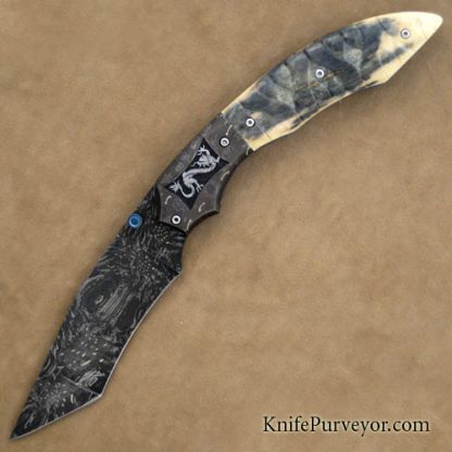 Jody Muller Custom Knife Sole Authorship "Nightmare Tribute" Linerlock