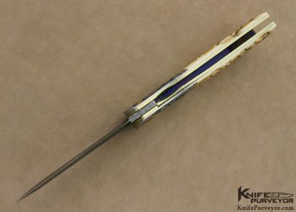 Jody Muller Custom Knife Sole Authorship Damascus and Engraved Linerlock - Image 8